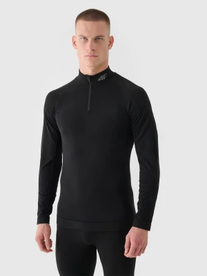 4F Bielizna termoaktywna bezszwowa z wełną Merino (góra) męska - czarna L/XL