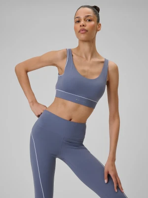 4F Biustonosz do jogi z niskim wsparciem damski - niebieski M