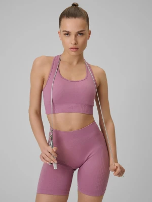 4F Biustonosz treningowy bezszwowy z niskim wsparciem damski - czerwony XL/XXL