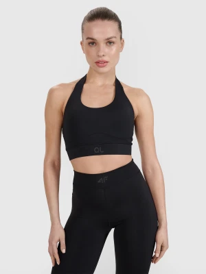 4F Biustonosz treningowy z niskim wsparciem 4F x Anna Lewandowska - czarny XS