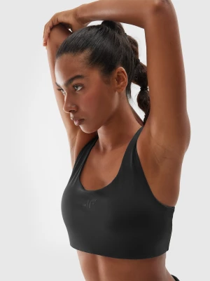 4F Biustonosz treningowy z niskim wsparciem - czarny XL