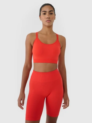 4F Biustonosz treningowy z niskim wsparciem - czerwony M/L
