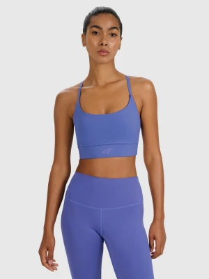 4F Biustonosz treningowy z niskim wsparciem - granatowy M