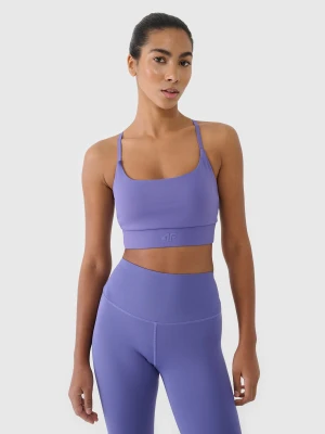 4F Biustonosz treningowy z niskim wsparciem - granatowy L