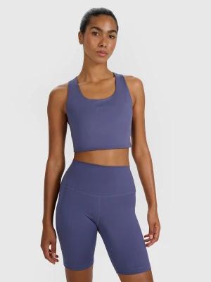 4F Biustonosz treningowy z niskim wsparciem - granatowy XS