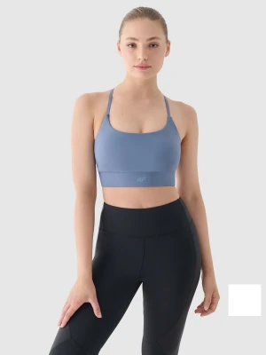 4F Biustonosz treningowy z niskim wsparciem - granatowy XS