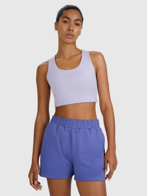 4F Biustonosz treningowy z niskim wsparciem - niebieski XS