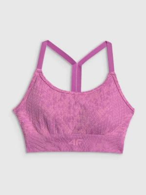 4F Biustonosz treningowy z niskim wsparciem - różowy M/L