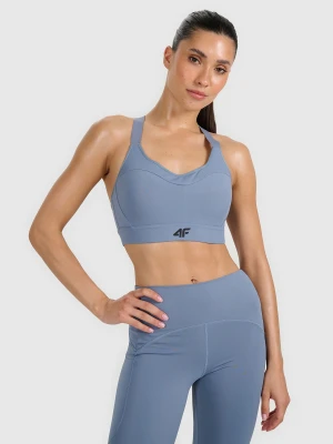 4F Biustonosz treningowy z wysokim wsparciem - szary L