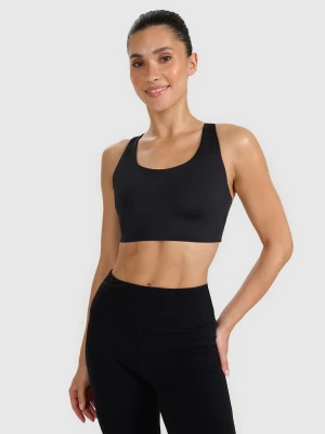 4F Biustonosz treningowy ze średnim wsparciem - czarny S