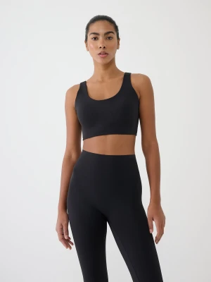 4F Biustonosz treningowy ze średnim wsparciem - czarny S