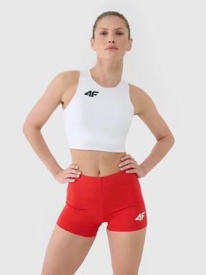 4F Biustonosz treningowy ze średnim wsparciem damski - biały L
