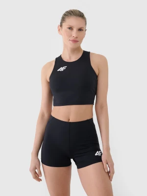 4F Biustonosz treningowy ze średnim wsparciem damski - czarny XL