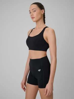 4F Biustonosz treningowy ze średnim wsparciem damski - czarny XL