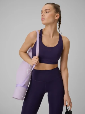 4F Biustonosz treningowy ze średnim wsparciem damski - fioletowy S