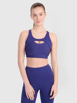 4F Biustonosz treningowy ze średnim wsparciem damski - granatowy L