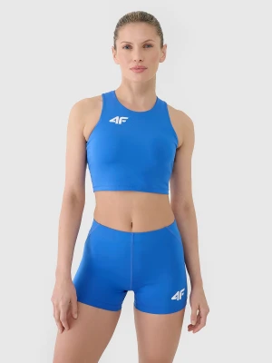 4F Biustonosz treningowy ze średnim wsparciem damski - niebieski XL
