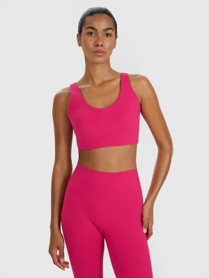 4F Biustonosz treningowy ze średnim wsparciem - różowy S