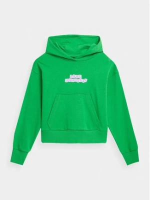 4F Bluza 4FJAW23TSWSF645 Zielony Regular Fit