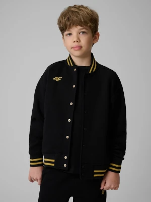 4F Bluza bomberka dziecięca 4F x Bartosz Zmarzlik - czarna 146/152 (10-12 lat)