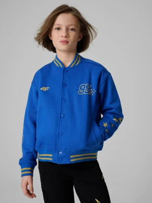 4F Bluza bomberka dziecięca 4F x Bartosz Zmarzlik - niebieska 158/164 (12-14 lat)