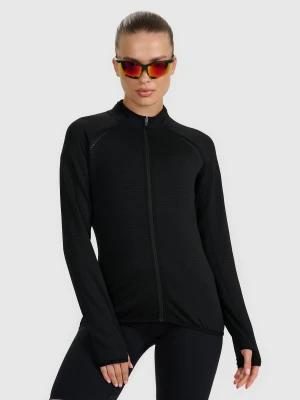4F Bluza do biegania regular szybkoschnąca damska - czarna S