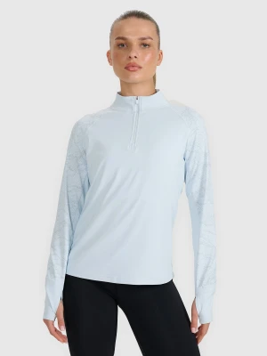 Zdjęcie produktu 4F Bluza do biegania regular szybkoschnąca damska - niebieska XL