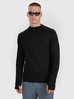 4F Bluza do biegania regular szybkoschnąca męska - czarna M