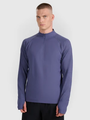 4F Bluza do biegania regular szybkoschnąca męska - granatowa XL