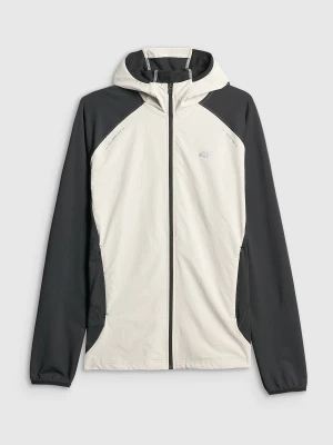 4F Bluza do biegania regular z kapturem męska - czarna L