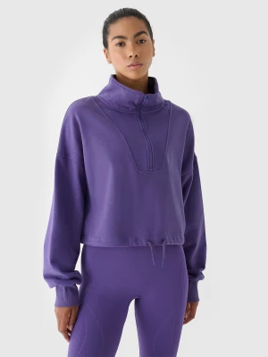 4F Bluza dresowa bez kaptura damska 4F x Anna Lewandowska - fioletowa M