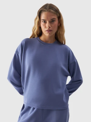 Zdjęcie produktu 4F Bluza dresowa cropped z modalem damska - granatowa XS