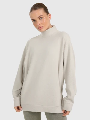 Zdjęcie produktu 4F Bluza dresowa do jogi i pilatesu damska - beżowa XL