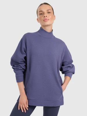 4F Bluza dresowa do jogi i pilatesu damska - granatowa M