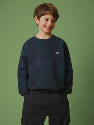4F Bluza dresowa loose bez kaptura chłopięca - granatowa 146/152 (10-12 lat)