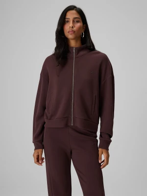 4F Bluza dresowa loose bez kaptura damska - brązowa S