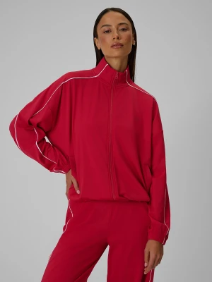 4F Bluza dresowa loose bez kaptura damska - czerwona M