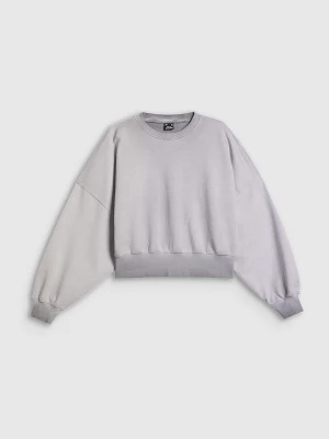 4F Bluza dresowa loose bez kaptura damska - szara XS