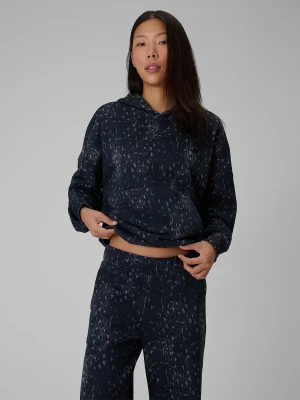 4F Bluza dresowa loose z kapturem damska - szara XL