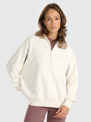 4F Bluza dresowa nierozpinana bez kaptura damska - biała M