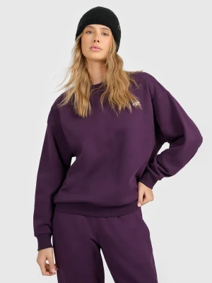 4F Bluza dresowa nierozpinana bez kaptura damska - fioletowa S