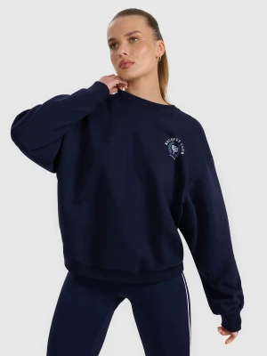 4F Bluza dresowa nierozpinana bez kaptura damska - granatowa M