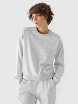 4F Bluza dresowa nierozpinana bez kaptura damska - szara M