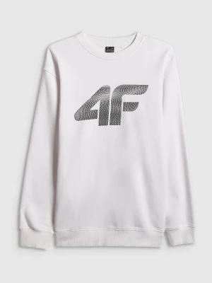 4F Bluza dresowa nierozpinana bez kaptura męska - biała S