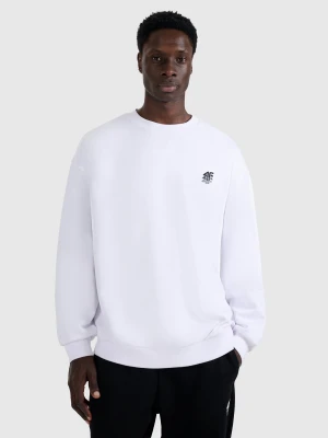 4F Bluza dresowa nierozpinana bez kaptura męska - biała M