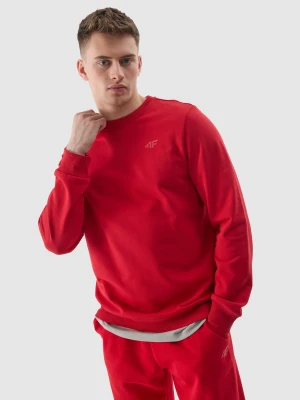 4F Bluza dresowa nierozpinana bez kaptura męska - czerwona L