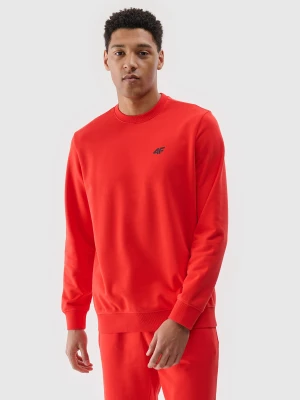 4F Bluza dresowa nierozpinana bez kaptura męska - czerwona XXL