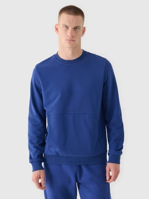 4F Bluza dresowa nierozpinana bez kaptura męska - granatowa S