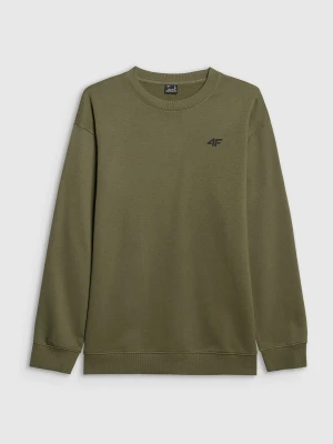 4F Bluza dresowa nierozpinana bez kaptura męska - khaki L