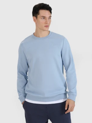 4F Bluza dresowa nierozpinana bez kaptura męska - niebieska XXL